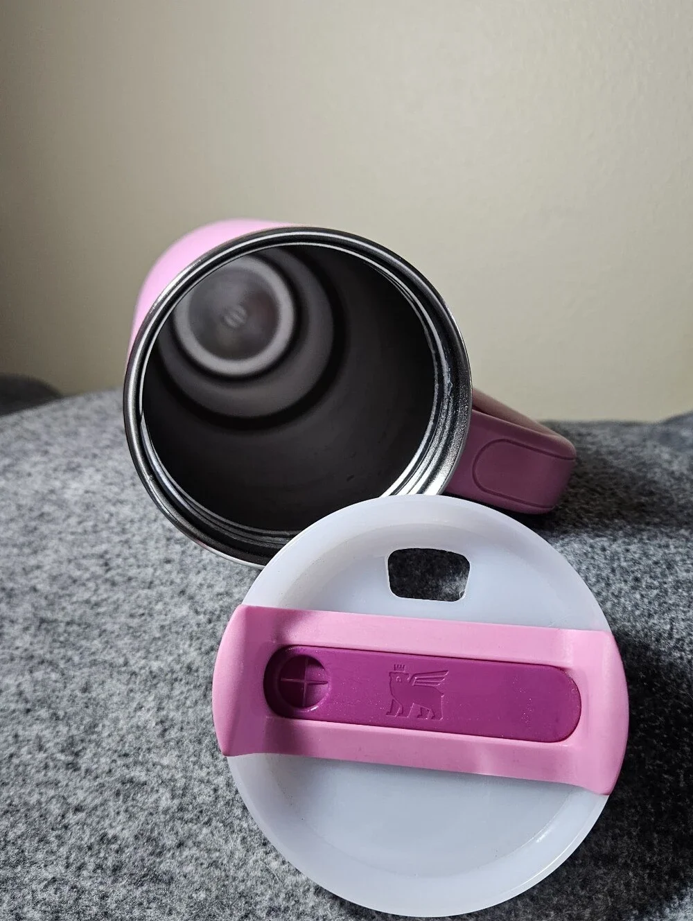 Stanley Pink Insulated Mug with Handle and Lid